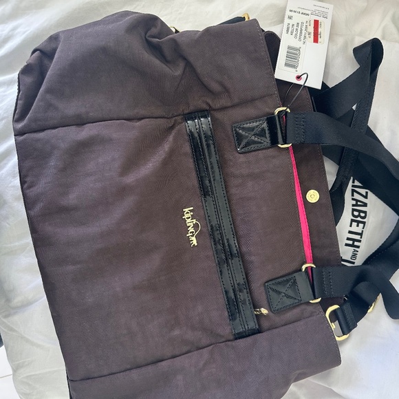 New Kipling  Kellyn Triple Compartments Handbag - Plum - Picture 1 of 2